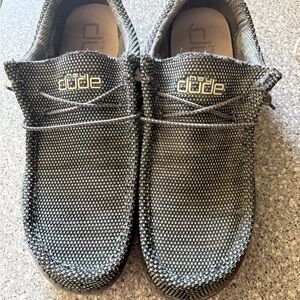 Hey Dude Men's Wally Sox Moc Toe Slip-On charcoal gray size 13